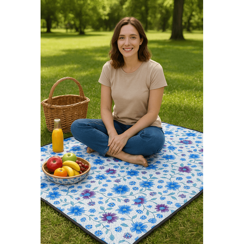 Portable Picnic Mat for Family Outings – Waterproof, Foldable & Easy to Carry (140*120)cm